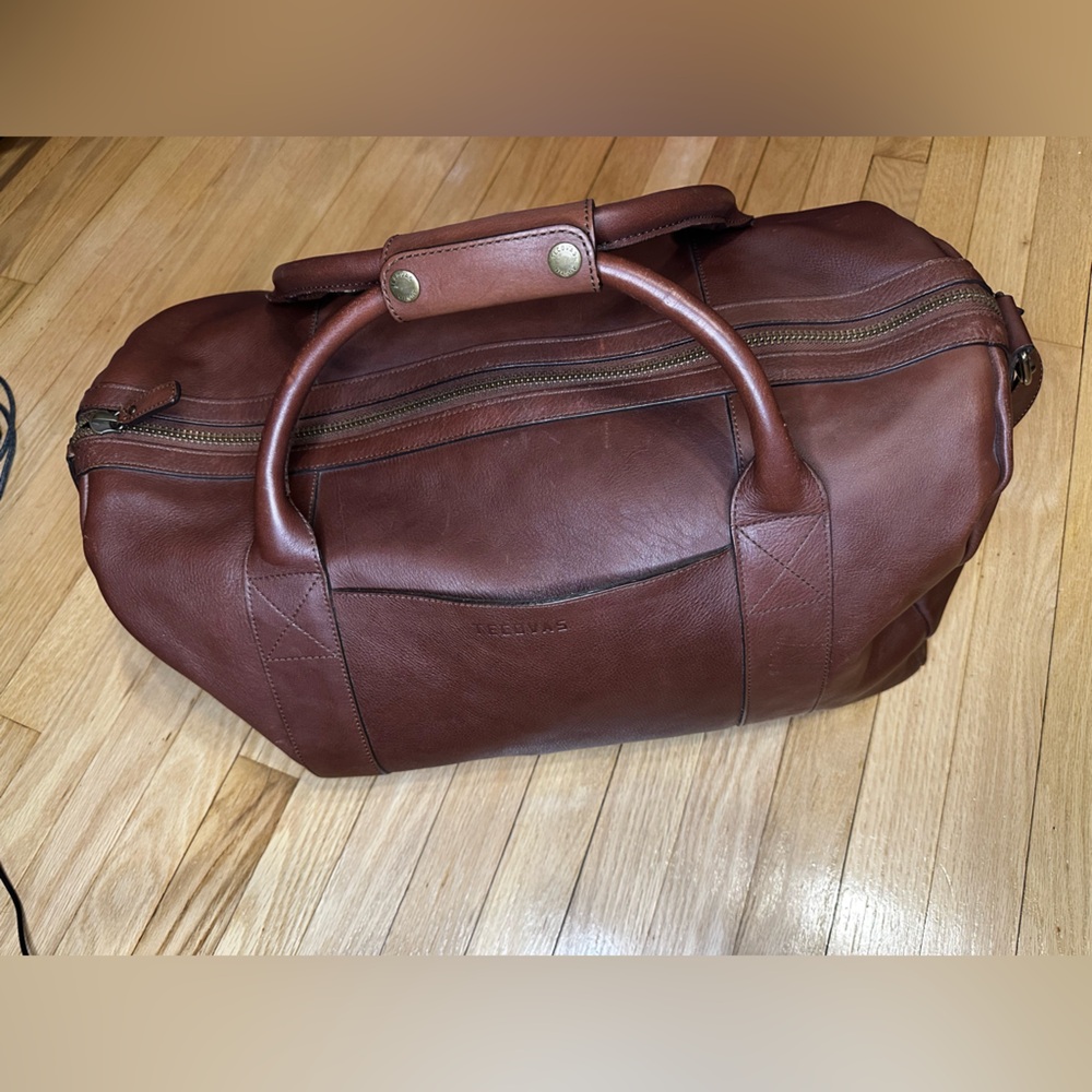 Tecovas Brown Leather Duffel Bag